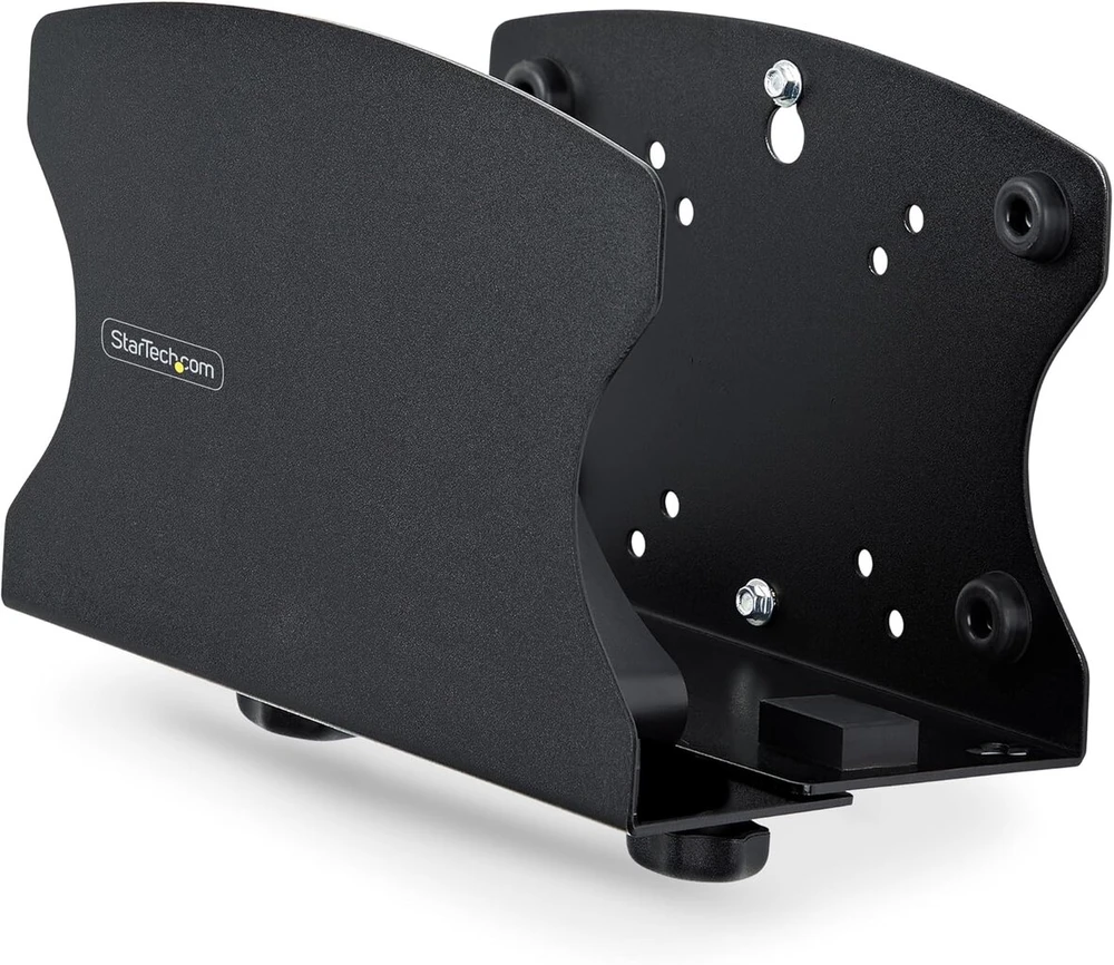 Startech.com pc sieninis laikiklis, kompiuteriams iki 18 kg, reguliuojamas plotis be įrankių (nuo 50 iki 200 mm), pc sieninis laikiklis mini pc/tower, kompiuterio sieninis/stalinis laikiklis (2ns-cpu-wall-mount)