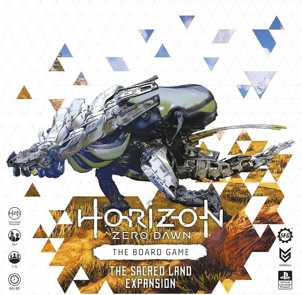 Steamforged Games Horizon Zero Dawn stalo žaidimas The Sacred Land papildymas 1–4 žaidėjams, nuo 14 metų, žaidimas anglų kalba