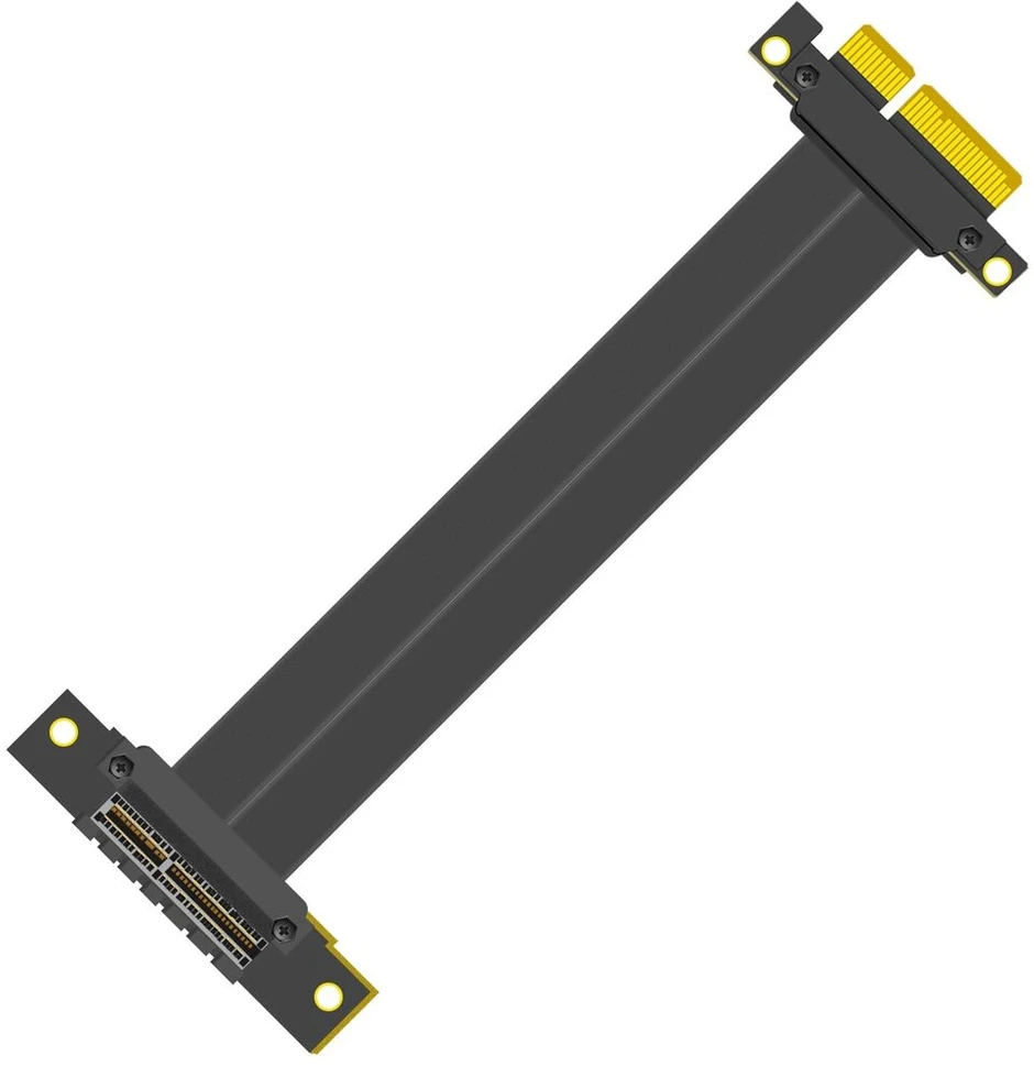 Stiprintuvas Glotrends 200 mm pcie 3.0 x4 pakėlimo kabelis, skirtas m.2, wifi, firewire, usb, garso plokštėms ir kt.