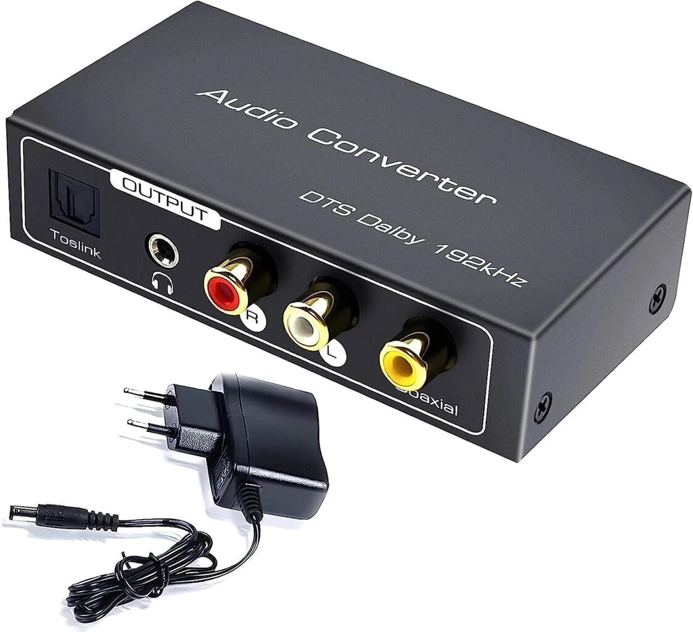 Stiprintuvas Hdmi arc garso ištraukėjas, amanka digital hdmi arc į spdif coaxial optical rca l/r stereo output 3.5 mm 192 khz dac konverteris optical digital hdmi audio to analog for tv dvd ps4 blu-ray etc