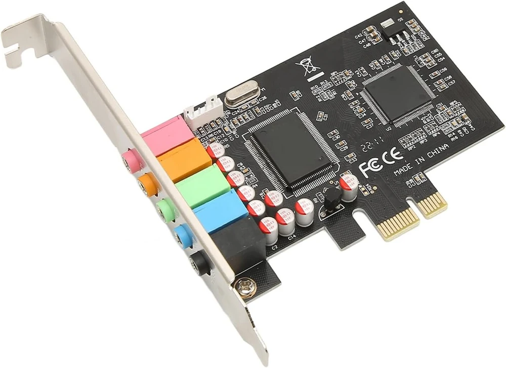 Stiprintuvas Pci garso plokštė, pcie 5.1 kompiuterio garso plokštė, 6 kanalų erdvinis garsas, 24 bitų, 48 khz, vidinė garso plokštė su pci express sąsaja karaoke namų kino 3d žaidimams