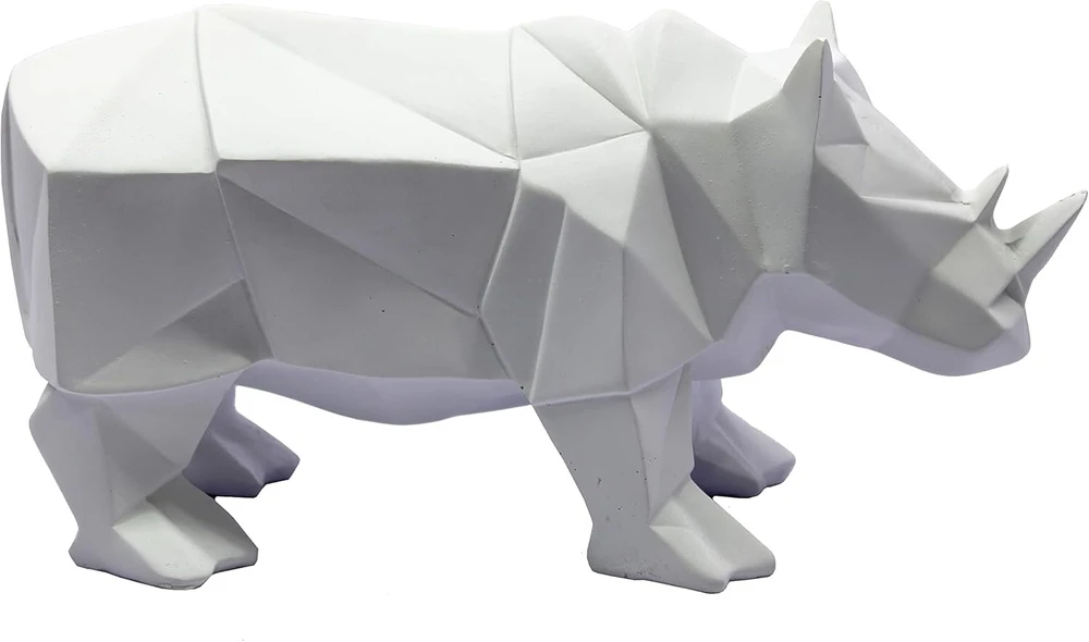Stonkraft Esplanade balta dervos raganosio skulptūra namų dekorui, 25 cm ilgio