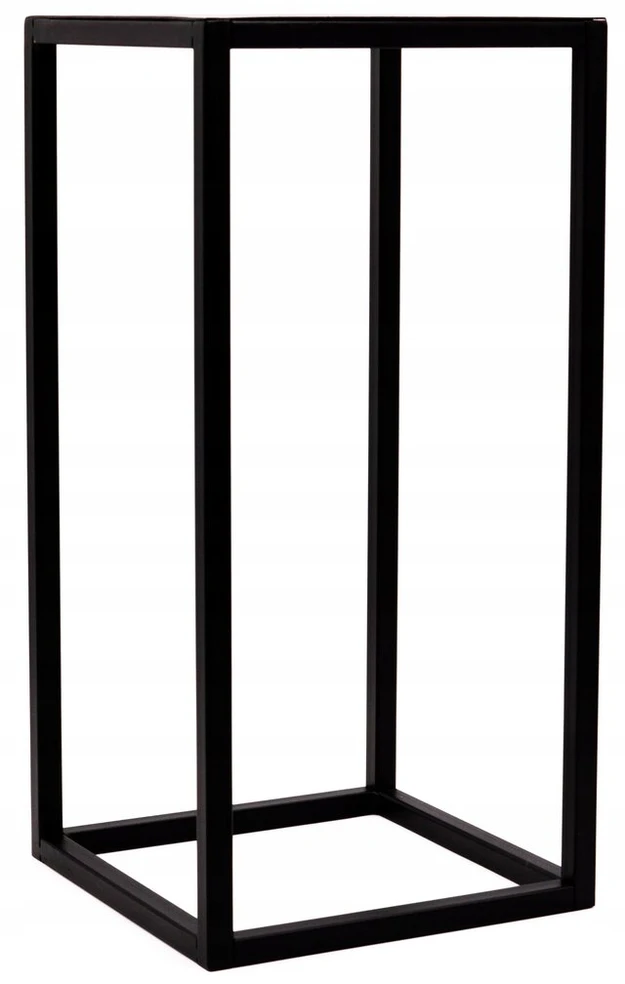 Stovas gėlėms metalinis juodas, loft stiliaus