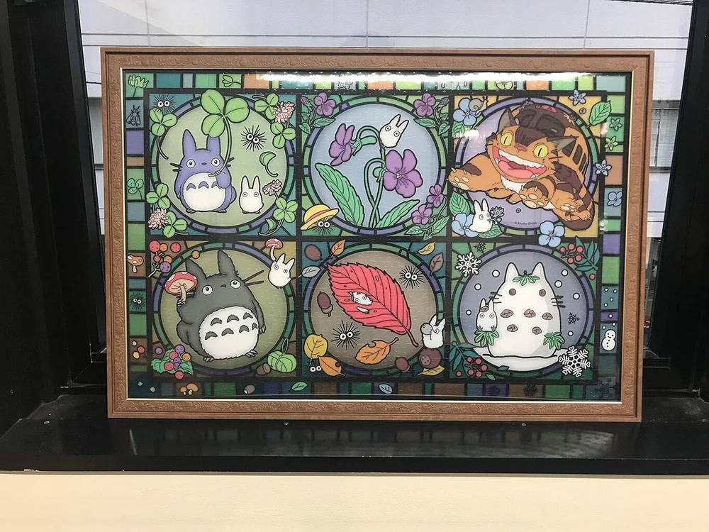 Studio Ghibli via Bluefin ensky Mano kaimynas totoras Season's Tidings didelė Artcrystal dėlionė (1000-ac012) - oficiali Studio Ghibli produkcija