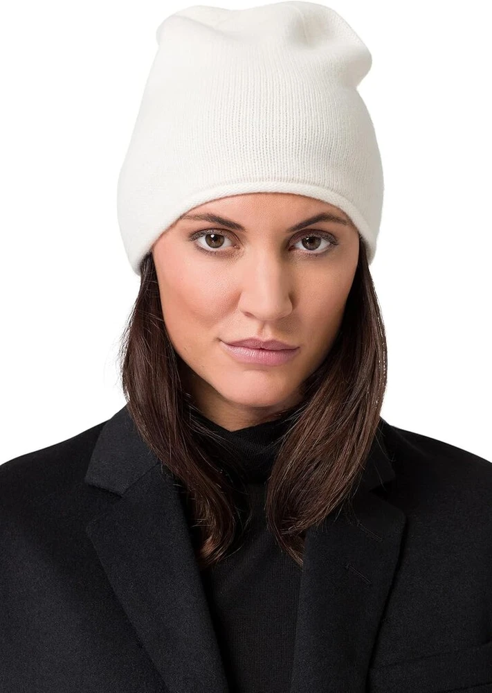 Style & Republic moteriška megzta kepurė iš 100% kašmyro, aukščiausios kokybės kašmyro kepurė, vienas dydis, 50 cm apimties, jauki kepurė stilingoms rudens ir žiemos akimirkoms