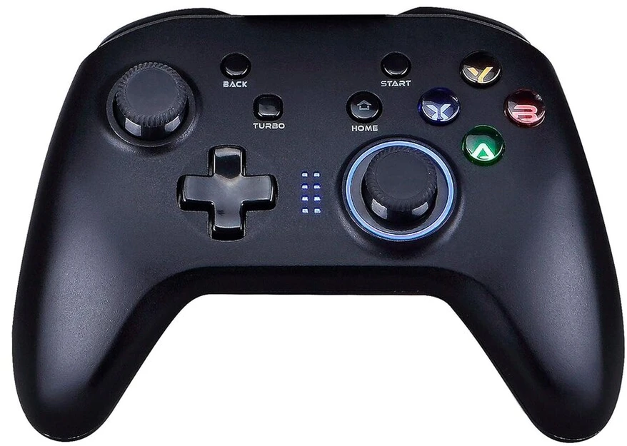 Subsonic belaidis bluetooth valdiklis su vibracija, giroskopu, programuojamais mygtukais gale ir apverstomis lazdelėmis - priedas android išmaniesiems telefonams ir planšetiniams kompiuteriams, nintendo switch, pc