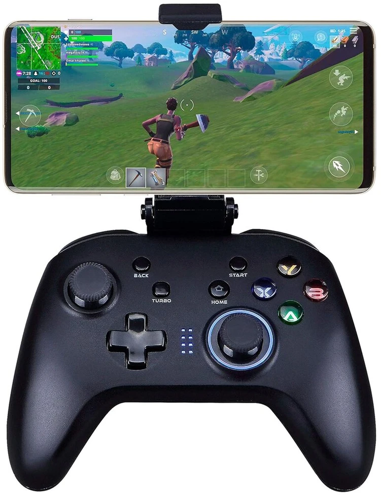 Subsonic belaidis bluetooth valdiklis su vibracija, giroskopu, programuojamais mygtukais gale ir apverstomis lazdelėmis - priedas android išmaniesiems telefonams ir planšetiniams kompiuteriams, nintendo switch, pc