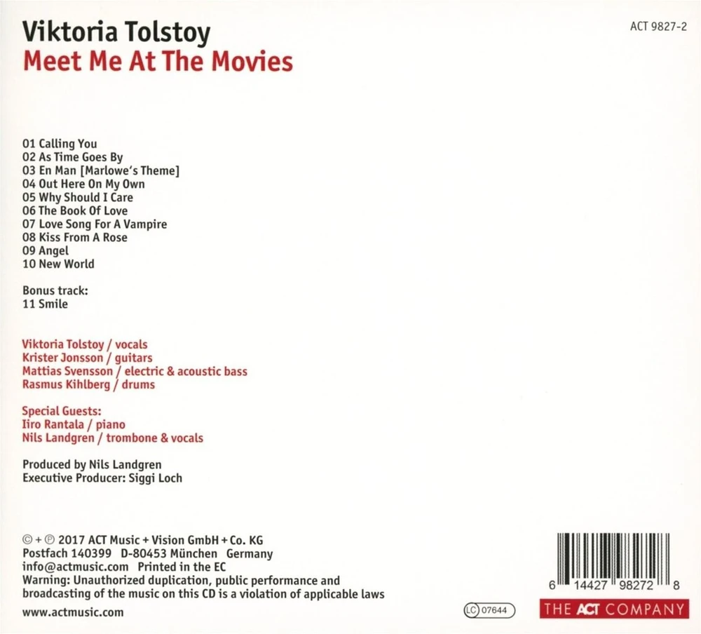 Vinilinė plokštelė Susitikime prie filmų