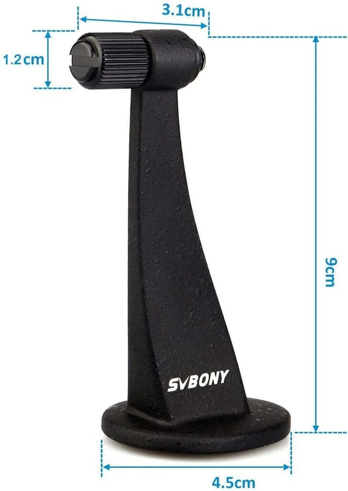 Svbony Sv111 žiūronų trikojo adapteris, universalus metalinis tvirtinimo laikiklis su neslystančiu pagrindu ir 1/4 colio sriegio anga žiūronams prijungti paukščių stebėjimui