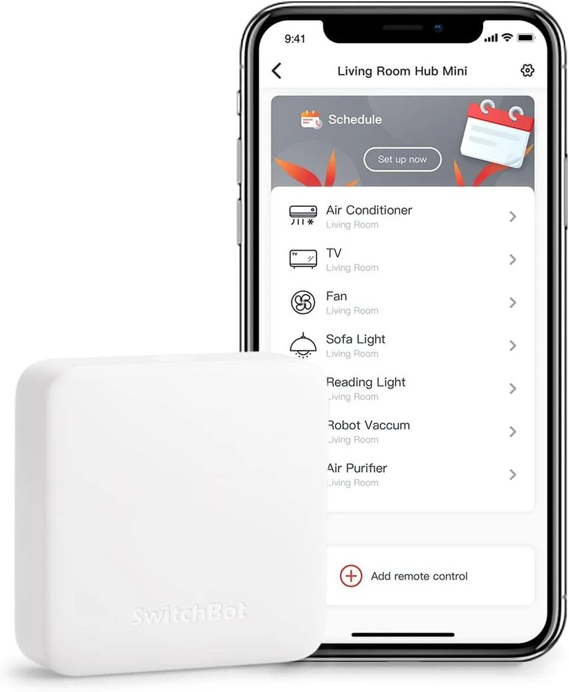 Switchbot Hub Mini išmanusis nuotolinio valdymo pultas – Ir siųstuvo sistemos jungtis prie Wifi oro kondicionavimo valdymo, suderinamas su Alexa Google Home Siri Ifttt