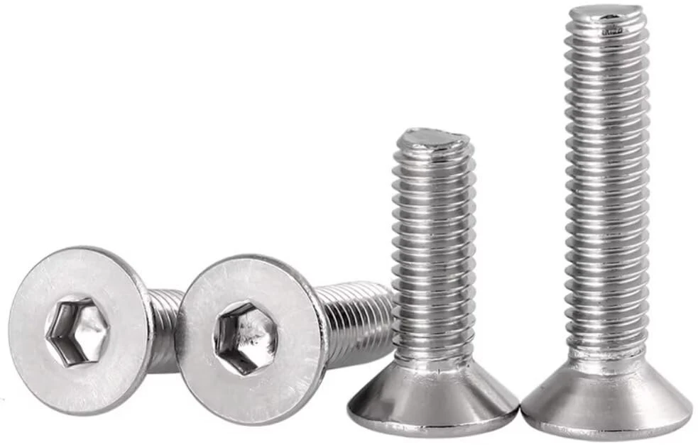 Sydarsyn šešiakampis įleidžiamas mašininis varžtas nerūdijančio plieno (a2) plokščia galvute Allen varžtai M5 x 140 mm (4 vnt.)