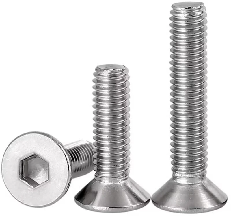 Sydarsyn šešiakampis įleidžiamas mašininis varžtas nerūdijančio plieno (a2) plokščia galvute Allen varžtai M5 x 140 mm (4 vnt.)