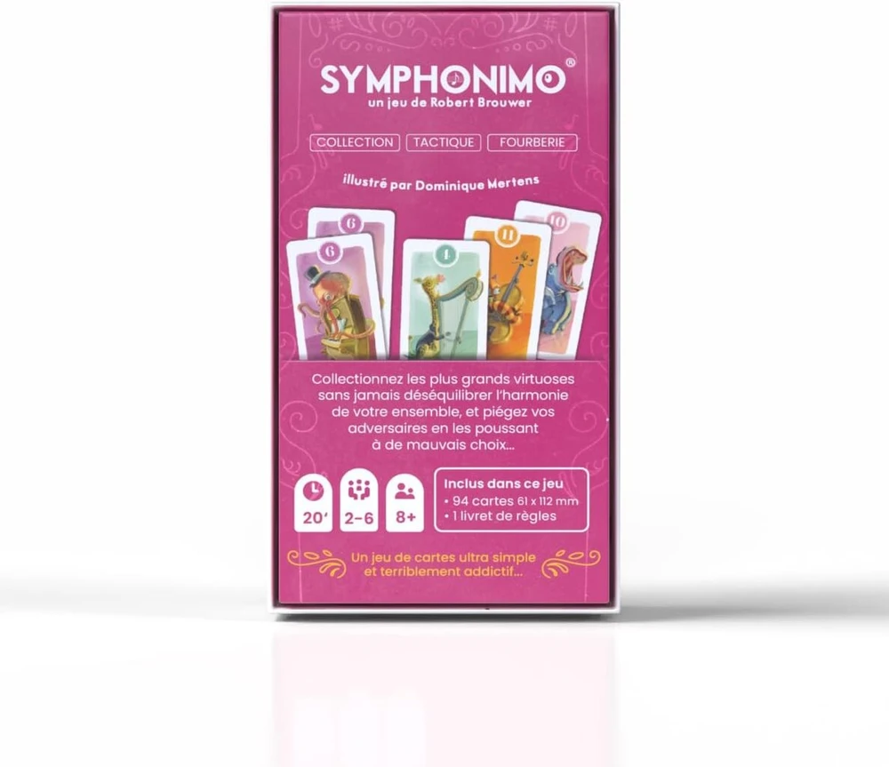 Symphonio - kortų žaidimas - kolekcinis žaidimas - stalo žaidimas 2-6 žaidėjams - nuo 8 metų - mažas formatas - Studio Stratospheres Blackrock Games