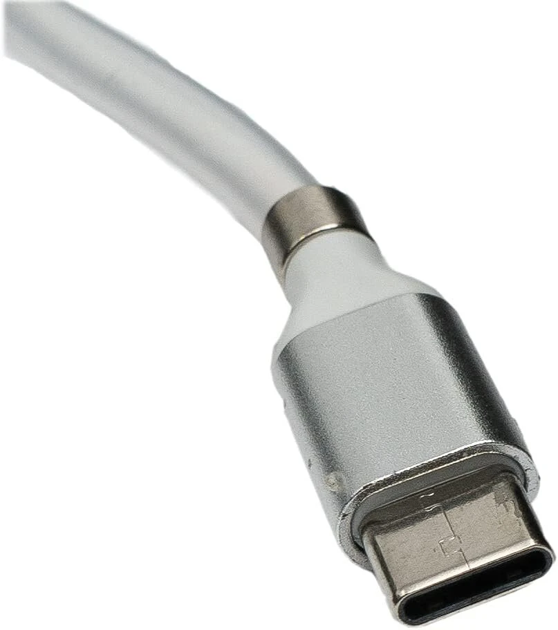 System-s savaime susitraukiantis Usb 3.1 kabelis 1m Type C Male į 2.0 Type A Male, baltas