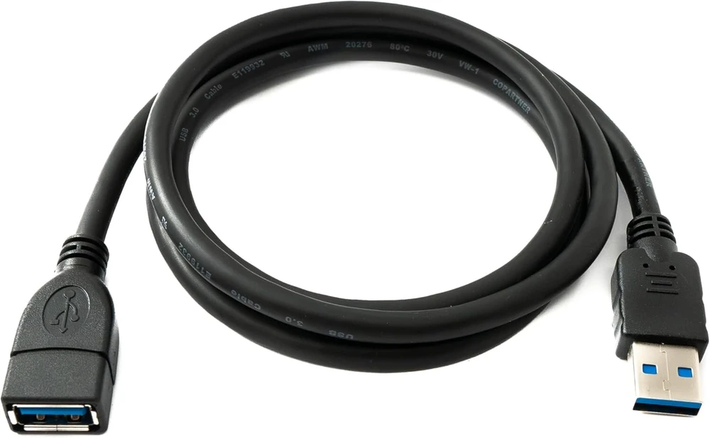 System-s Usb 3.0 prailginimo laidas A (male) į A (female), 100 cm