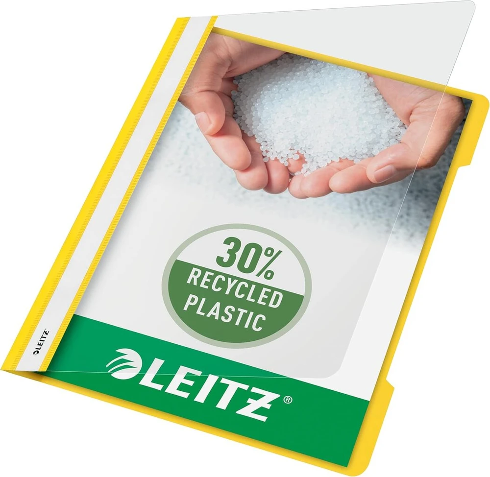 T Esselte Leitz segiklis Standard, A4, ilgas etiketės laukas, Pvc, geltonas