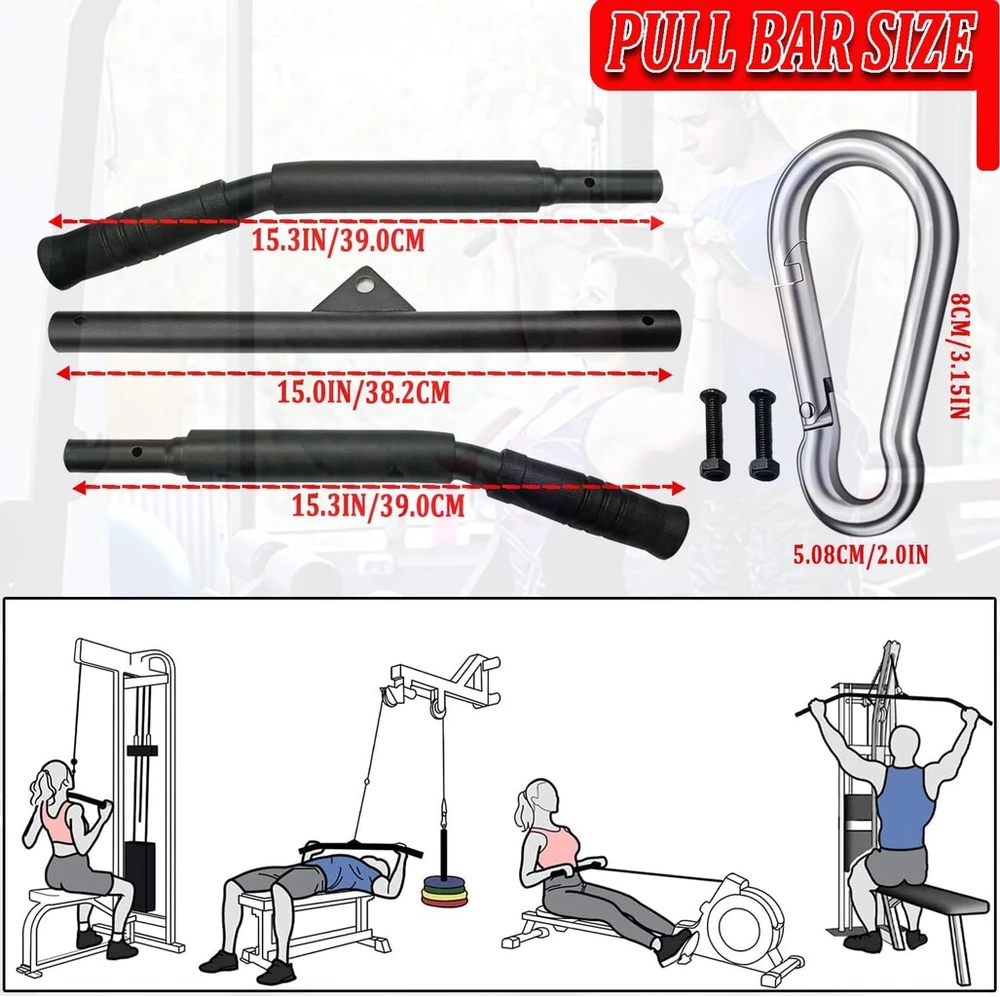 Taeku traukos strypas lat, bicepsų strypas, tiesus strypas, pasidaryk pats prisitraukimų strypai su rankenomis, lat traukos treniruočių rankena, jėgos treniruotės, priedai fitnesui