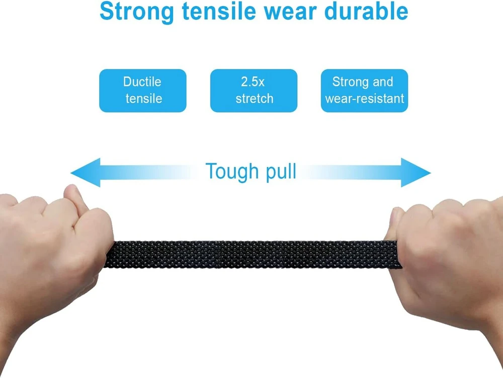 Taianji reguliuojami elastiniai dirželiai su kabliukais itin ilgi, 4 vnt. elastinių dirželių su kabliukais 200 cm, expander'is su kabliuku, maksimalus tempimas 5 m su pakankamu elastingumu