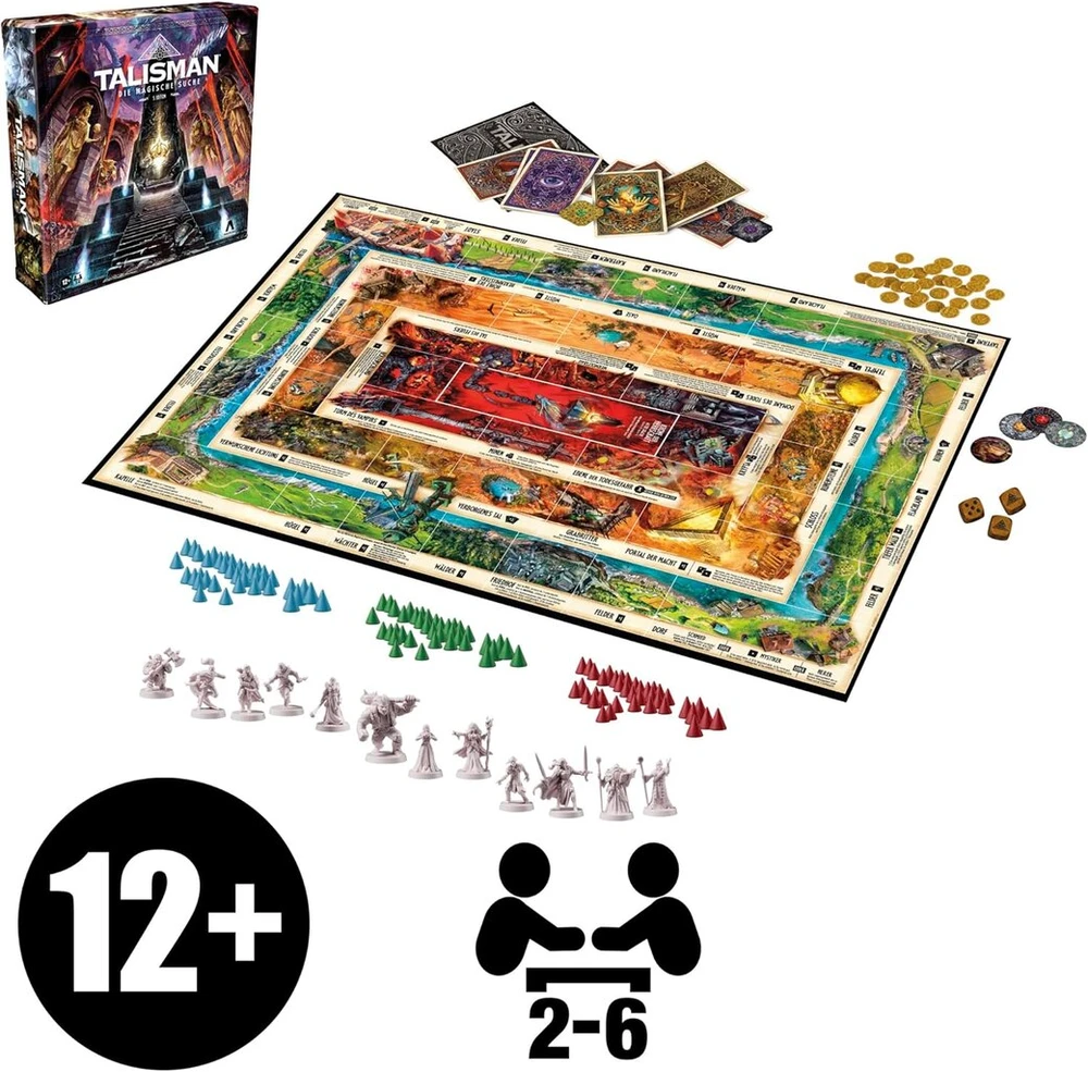 Talismanas: The Magic Quest stalo žaidimas 5-asis leidimas - vokiška versija