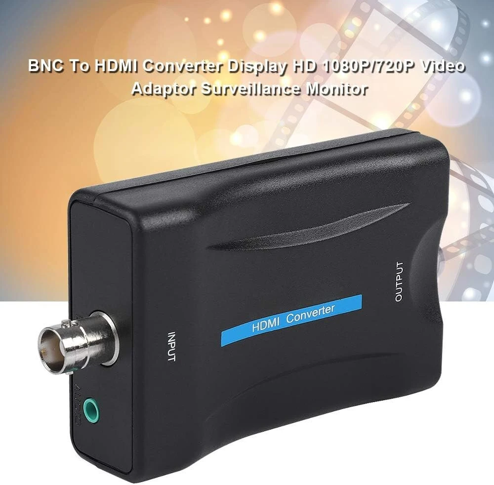 Televizorius Tangxi Bnc į Hdmi vaizdo konverteris Hd 1080p/720p adapterio korpusas, skirtas Dvd/hd dekoderiui/žaidimų įrenginiui