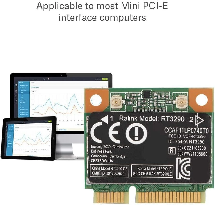 Tangxi Rt3290 Mini Pci-e tinklo plokštė su Bluetooth, 150mbps