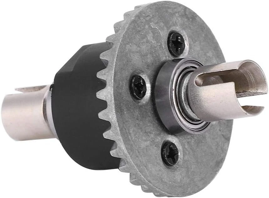 Tbest rc metalinis centrinis diferencialo kaušelio dėžutės guolių rinkinys, skirtas wltoys 144001 1/14 4 varančiųjų ratų lydinio rc automobiliui (144001-1309)