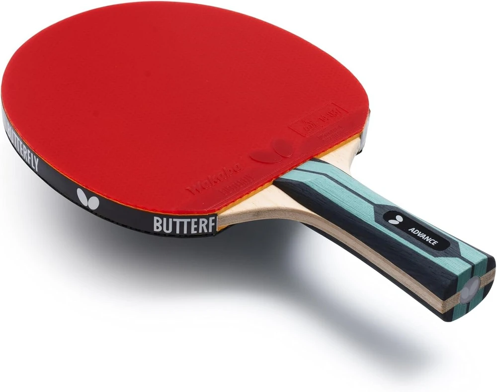 Team Butterfly Advance stalo teniso raketė | Profesionalaus lygio stalo teniso raketė pažengusiems žaidėjams | Ittf patvirtinta varžyboms, įgaubta, juoda