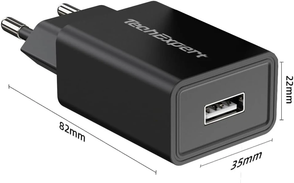 Techexpert 5v 2a Usb Įkroviklis (juodas)