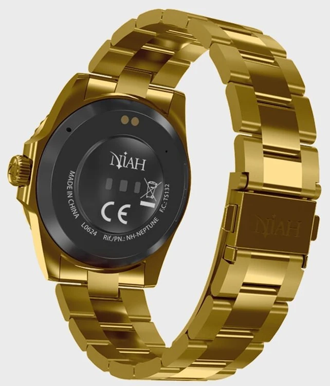 Techmade niah neptune išmanusis laikrodis vyriškas skaitmeninis laikrodis prabangus išmanusis laikrodis elegantiško dizaino amoled ekranas sveikatos stebėjimas ir pranešimai skambučių pranešimai sos funkcija