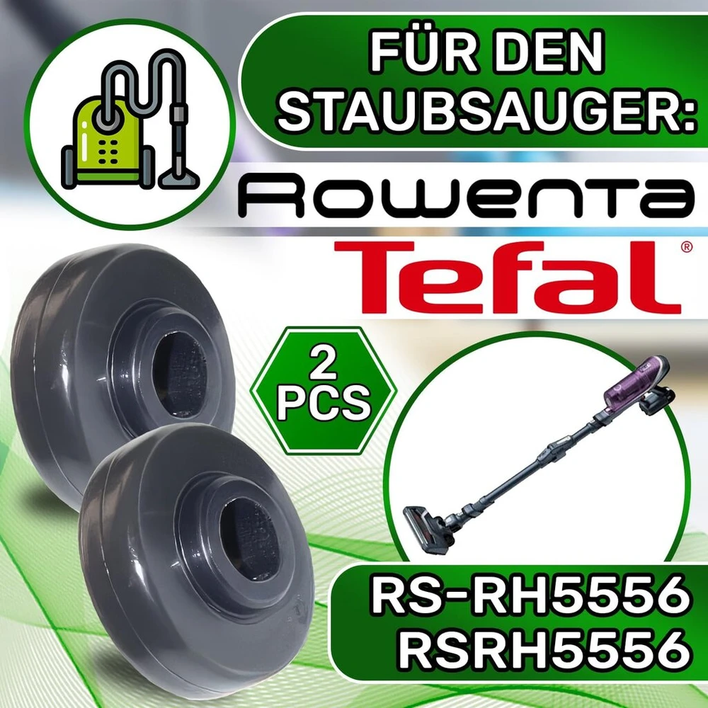Tefal 2 ratukai dulkių siurblio šepečiams, 16/5 mm, Rs-rh5556