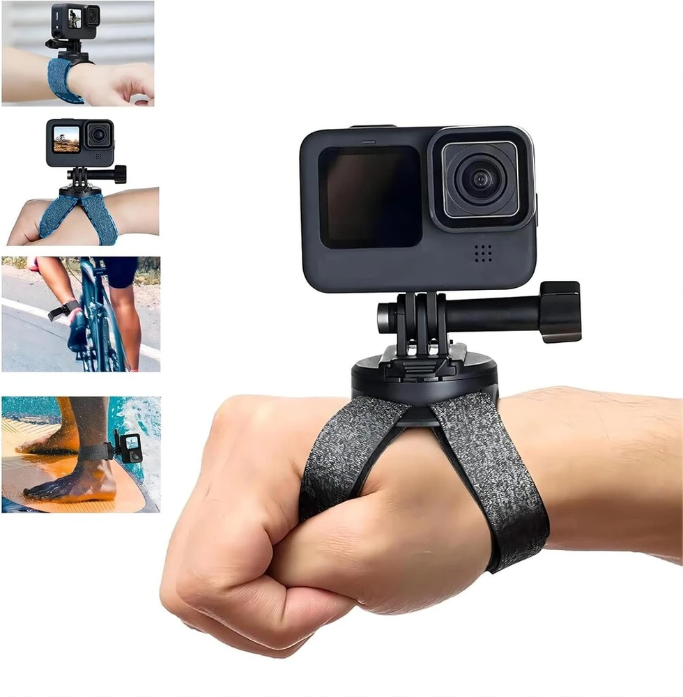 Telesin 360° besisukanti riešo/rankos juosta veiksmo kameroms
