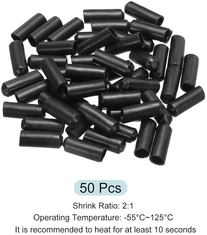 Termiškai susitraukiančios movos 8mm x 25mm, 2:1, su klijais, 50 vnt.