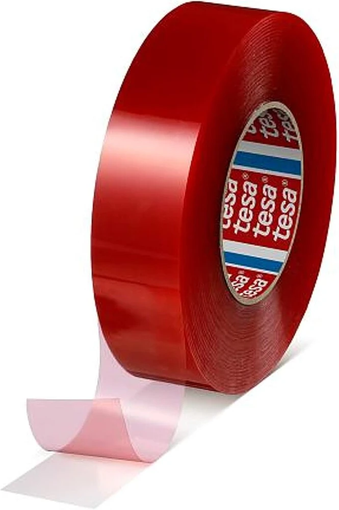 Tesa Tesafix 4965 dvipusė lipni juosta | stiprūs klijai | pasirenkamas plotis, 50 m | skaidri | profesionali montavimo lipni juosta | stiprus sukibimas su įvairiomis medžiagomis