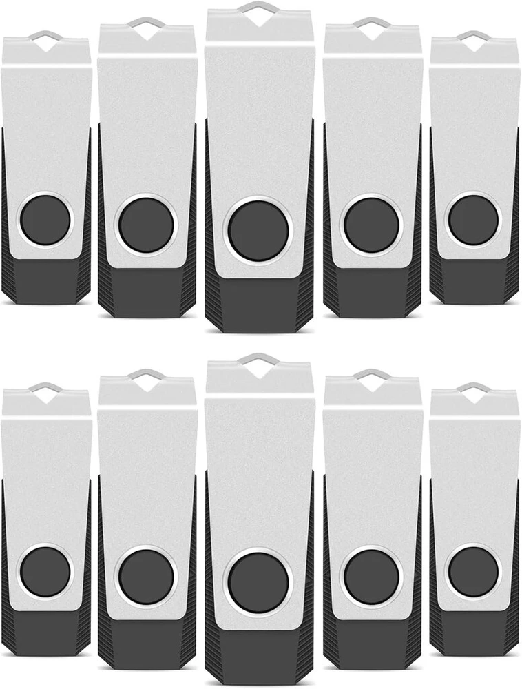 Tewene Usb atmintinės 4 Gb, 10 vnt., juodos, didelės spartos Usb 2.0