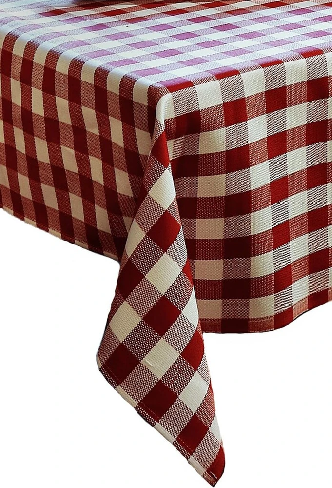 Texpot staltiesė 100 x 100 cm ruby baltas checked cotton 2 cm checked