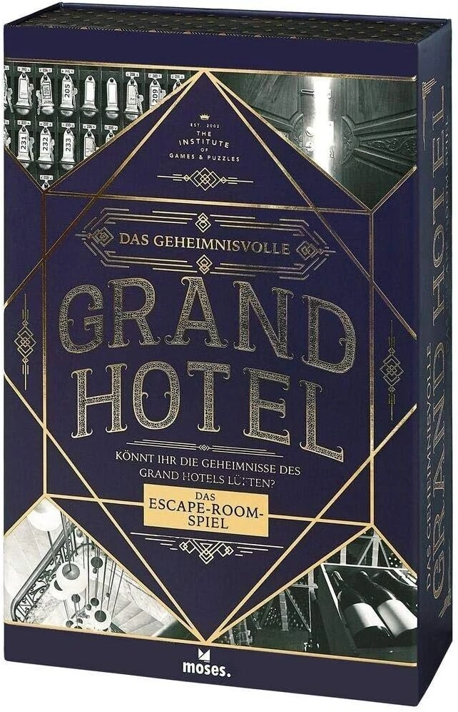The Mysterious Grand Hotel | Deluxe Escape Game | Daugkartinio naudojimo | Lygis: Pradedantiesiems, 12+