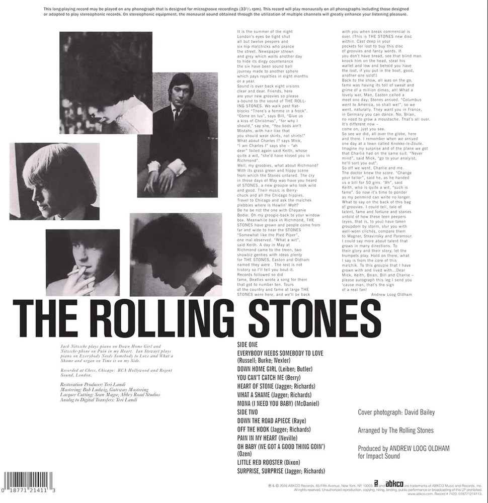 Vinilinė plokštelė The Rolling Stones, Now! (vinilas)