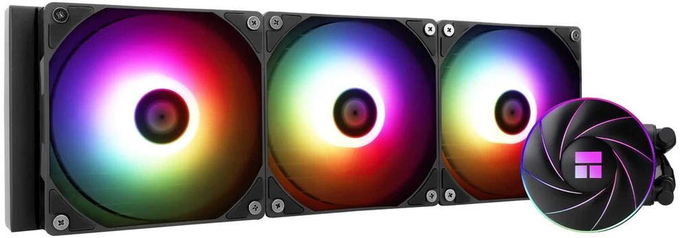 Thermalright Tr aqua elite 360 argb vandens aušintuvas cpu su 3 pwm argb ventiliatoriais, 1550rpm greitis amd/am4/am5 & intel lga1150/1151/1155/1156/1200/2011/1700 (ae360 argb)