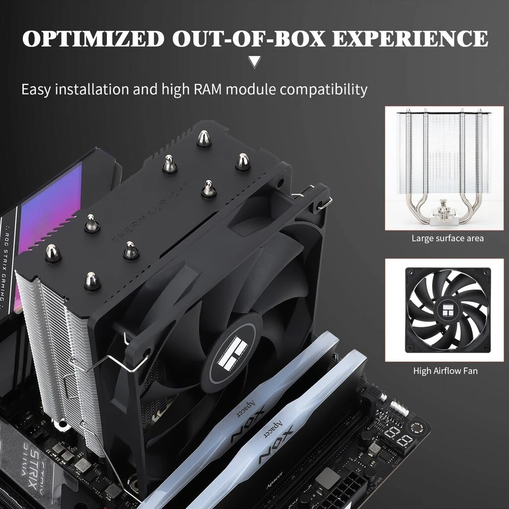 Thermalright Tr assassin x 120r se cpu oro aušintuvas, 4 šiluminiai vamzdeliai su pwm ventiliatoriumi 120 mm, aukštis 148 mm, kompiuterio cpu aušintuvas, skirtas amd am4 am5/intel 1700/1150/1151/1200