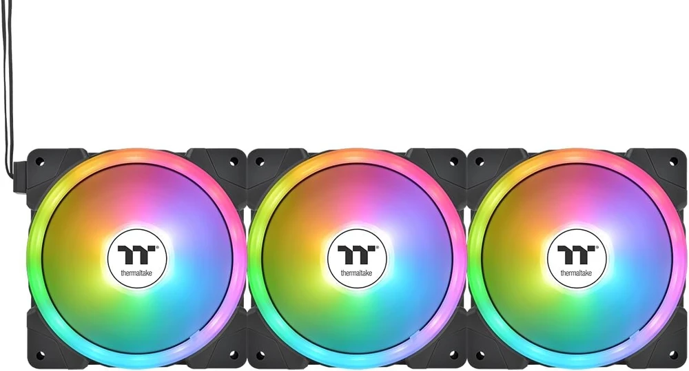 Thermaltake Swafan Ex12 Argb ventiliatorius | Baltas | 3 vnt. komplektas