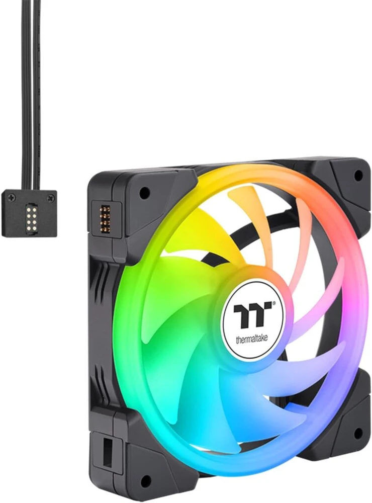 Thermaltake Swafan Ex12 Argb ventiliatorius | Baltas | 3 vnt. komplektas