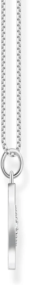 Thomas Sabo Ke2148-643-14-l45v moteriškas kaklo papuošalas su gyvybės medžio pakabuku iš 925 sidabro su kubiniu cirkoniu, ilgis: 40 cm-45 cm, sidabrinis, be brangakmenių