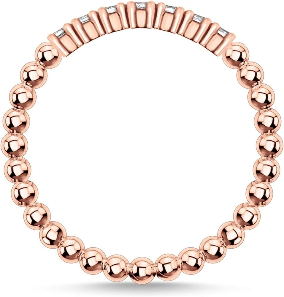 Thomas Sabo žiedas su baltais akmenimis, padengtas rožiniu auksu, sidabras Tr2323-416-14-54, sidabras, kubinis cirkonis