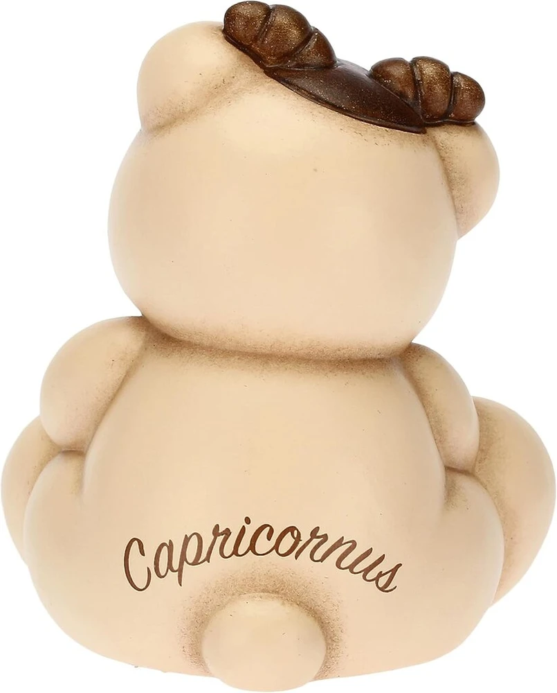 Thun - Icon Capricorn, Zodiako ženklas - Teddy Stars - Simboliai - Rankomis tapyta keramika - 6.5 x 5.5 x 7.3 cm h