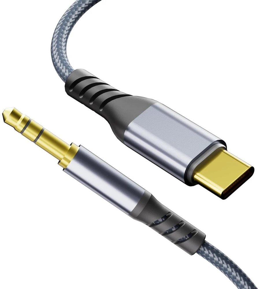 Ticenpe usb c į aux kabelį 1.2 m, usb type c į jack 3.5 mm audio aux kabelis iphone 16/15 pro max ipad hua-wei p70/p60/p50/p40 galaxy s24/s23/s22 pikselių, automobilių stereo sistemoms