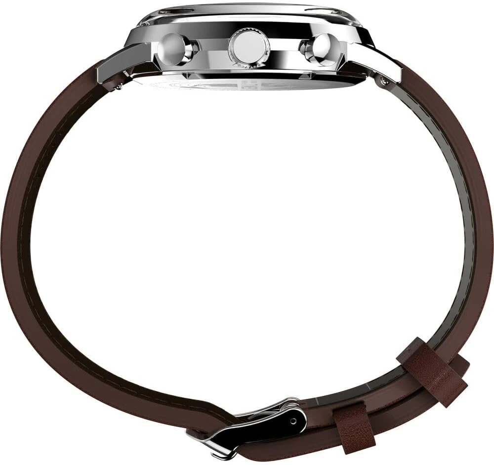 Laikrodis Timex Marlin Chrono vyriškas chronografas, rudas, klasikinis arba puošnus