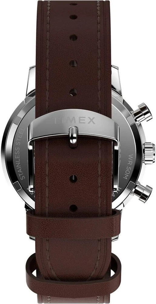 Laikrodis Timex Marlin Chrono vyriškas chronografas, rudas, klasikinis arba puošnus