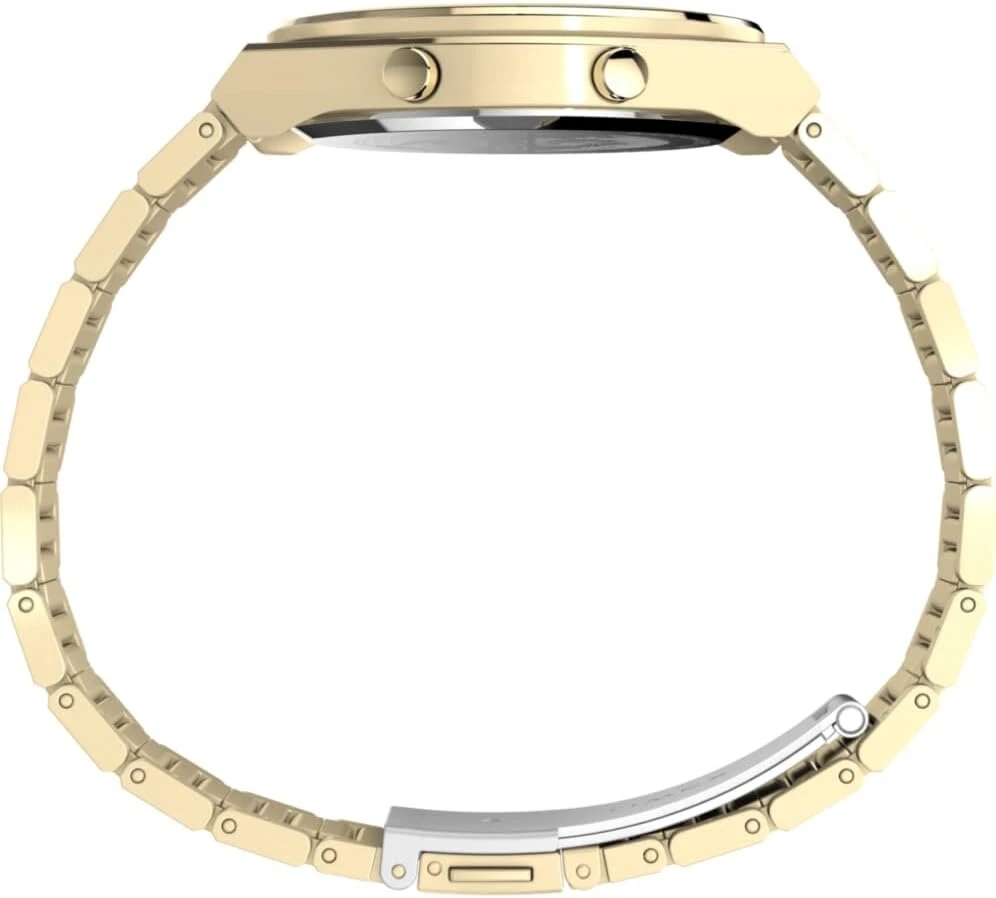 Timex vyriškas skaitmeninis kvarcinis laikrodis Q, auksinis, apyrankė