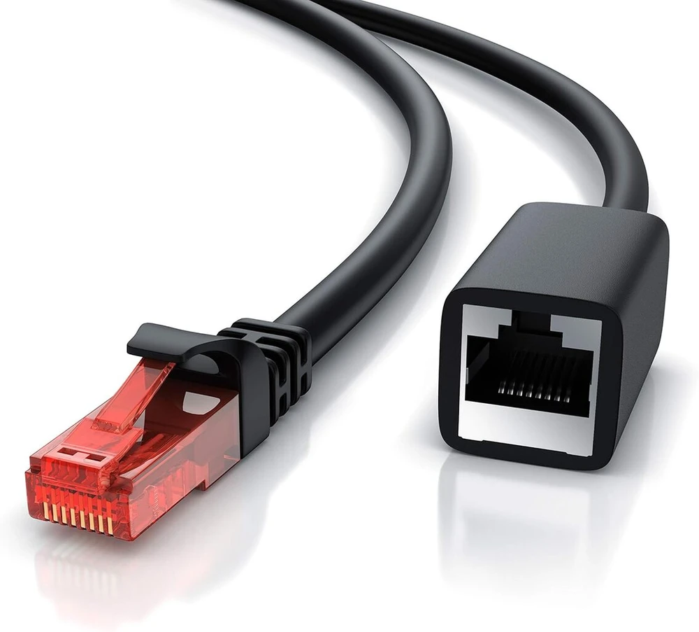 Tinklo kabelio ilgiklis ethernet gigabit lan rj45 - 10 100 1000 mbit/s - patch kabelis - suderinamas su cat.5 cat.5e cat.6 cat.7 - switch router modem patch panel access point patch panels 2 m