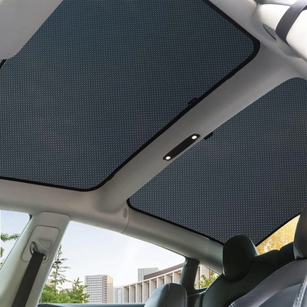 Topfit saulės apsauga, skirta Tesla Model 3 automobiliui, apsauga nuo Uv spindulių, sulankstoma stiklinio stogo saulės apsauga priekiniam ir galiniam langui, skirta Model 3 2021-2025